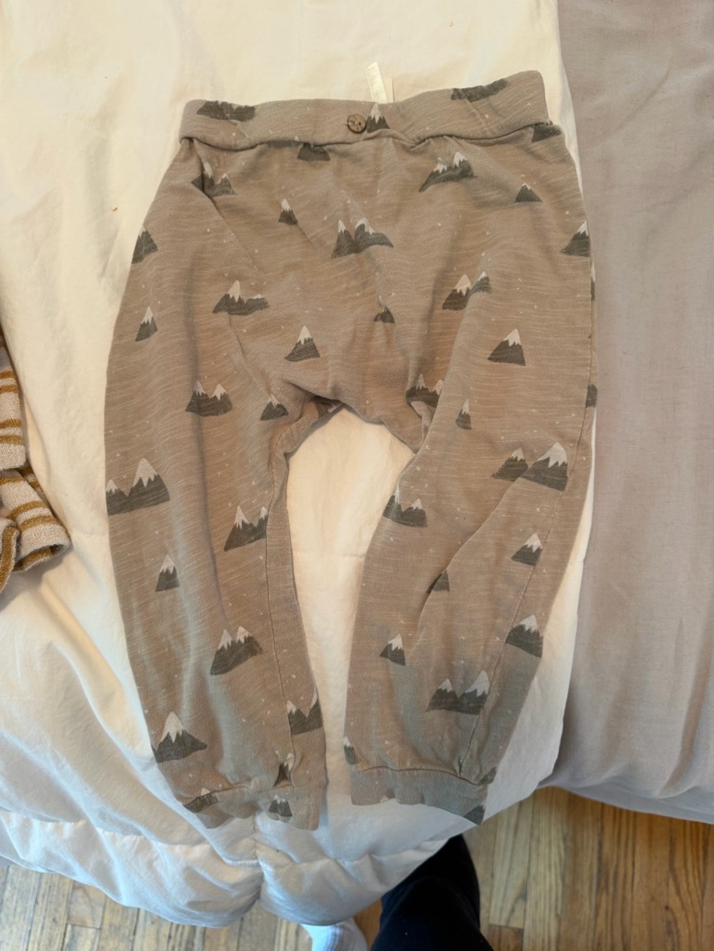 Rylee + Cru Brown Mountain Print Leggings